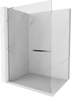 Mexen Kioto+ L Duschwand mit Ablage Walk-in 60 x 200 cm, transparent, chrom - 800-060-123-01-00