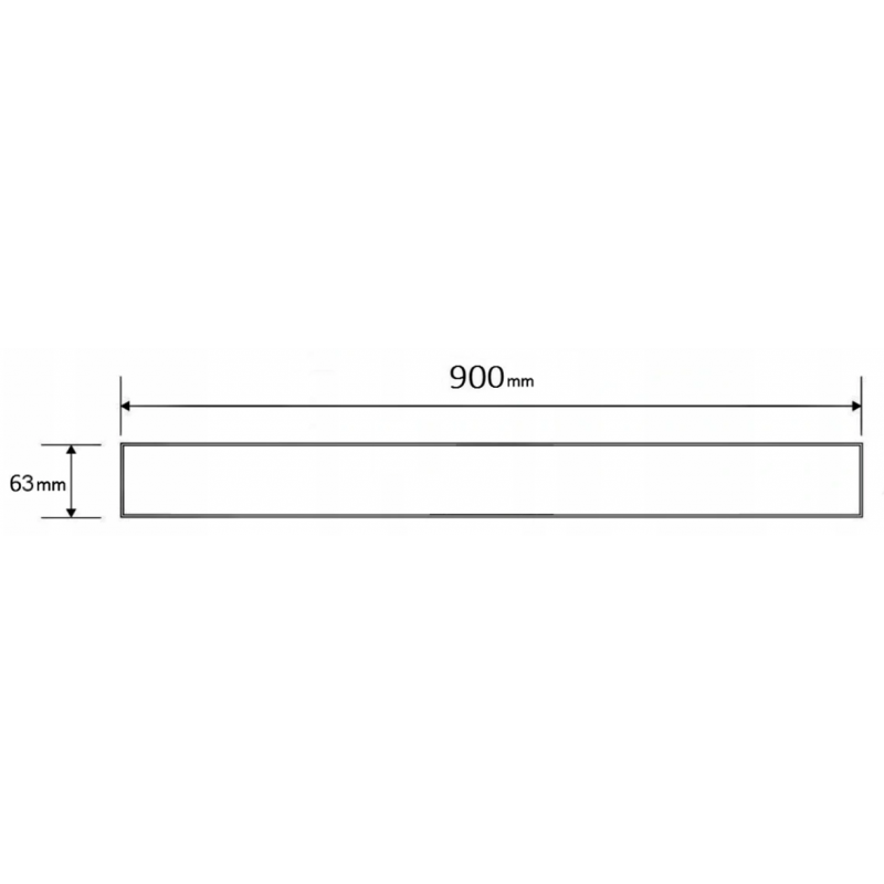 Mexen Flat M01 Abdeckung für Linienablauf 90 cm, Inox - 1020090