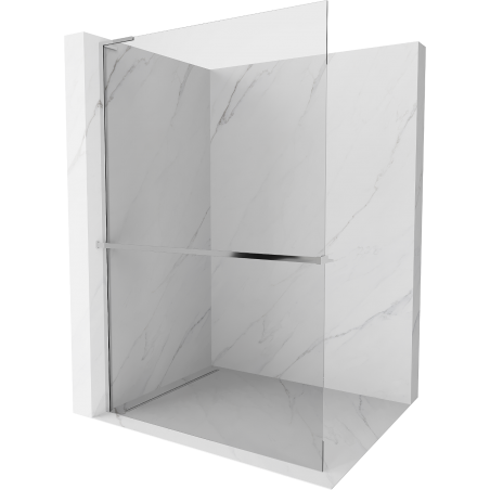 Mexen Kioto+ L paroi de douche avec étagère Walk-in 105 x 200 cm, transparent, chrome - 800-105-123-01-00