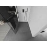 Mexen Kioto+ L paroi de douche avec étagère Walk-in 65 x 200 cm, transparent, noir - 800-065-123-70-00