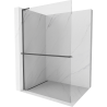 Mexen Kioto+ L paroi de douche avec étagère Walk-in 50 x 200 cm, transparent, gris canon brossé - 800-050-123-66-00