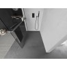 Mexen Kioto+ L dušisein riiuliga Walk-in 65 x 200 cm, läbipaistev, harjatud püssihall - 800-065-123-66-00