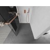 Mexen Kioto+ L dušisein riiuliga Walk-in 50 x 200 cm, läbipaistev, harjatud vask - 800-050-123-65-00