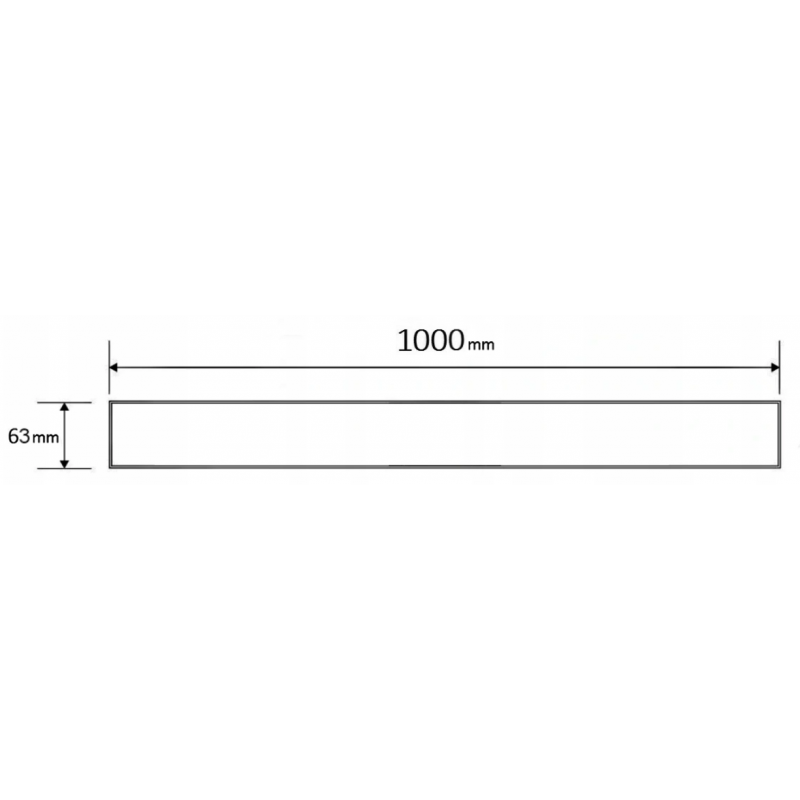Mexen Flat M22 Abdeckung für Linienablauf 100 cm, Inox - 1029100