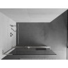 Mexen Kioto+ L dušisein riiuliga Walk-in 105 x 200 cm, läbipaistev, harjatud nikkel - 800-105-123-97-00