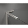 Mexen Kioto+ L paroi de douche avec étagère Walk-in 80 x 200 cm, transparent, nickel brossé - 800-080-123-97-00