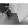 Mexen Kioto+ L Duschwand mit Halterung Walk-in 80 x 200 cm, transparent, geb brushed Nickel - 800-080-123-97-00