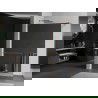 Mexen Kioto+ Duschwand mit Regale Walk-in 80 x 200 cm, Spiegel, gebürstetes Kupfer - 800-080-121-65-50