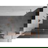 Mexen Kioto+ Duschwand mit Regale Walk-in 80 x 200 cm, Spiegel, gebürstetes Kupfer - 800-080-121-65-50