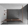 Mexen Kioto+ dušisein riiuliga Walk-in 90 x 200 cm, peegel, harjatud vask - 800-090-121-65-50
