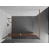 Mexen Kioto+ dušisein riiuliga Walk-in 100 x 200 cm, peegel, harjatud vask - 800-100-121-65-50