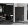Mexen Kioto+ paroi de douche avec étagère Walk-in 110 x 200 cm, miroir, laiton brossé - 800-110-121-65-50
