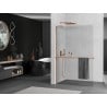 Mexen Kioto+ L Duschwand mit Ablage Walk-in 100 x 200 cm, transparent, roségold - 800-100-123-60-00