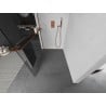 Mexen Kioto+ L paroi de douche avec étagère Walk-in 70 x 200 cm, transparent, or rose - 800-070-123-60-00