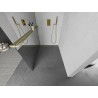 Mexen Kioto+ dušisein riiuliga Walk-in 130 x 200 cm, peegel, kuldne harjatud - 800-130-121-55-50