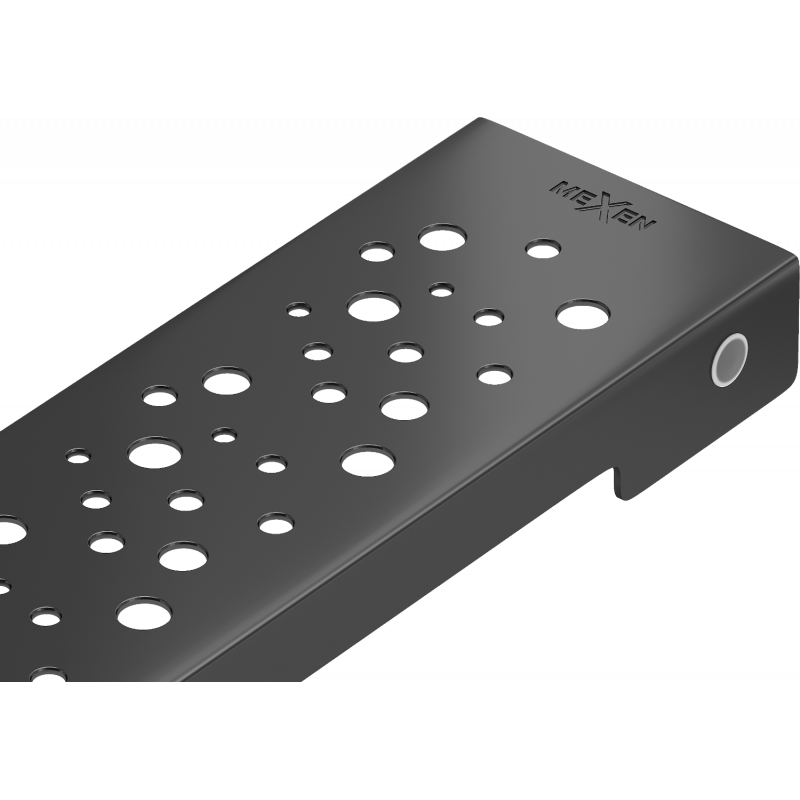 Mexen Flat M12 cache pour caniveau de douche 60 cm, noire - 1721060