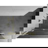 Mexen Kioto+ L Duschwand mit Ablage Walk-in 65 x 200 cm, transparent, gebürstet Gold - 800-065-123-55-00