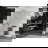 Mexen Kioto+ L douchewand met plank Walk-in 80 x 200 cm, transparant, goud geborsteld - 800-080-123-55-00