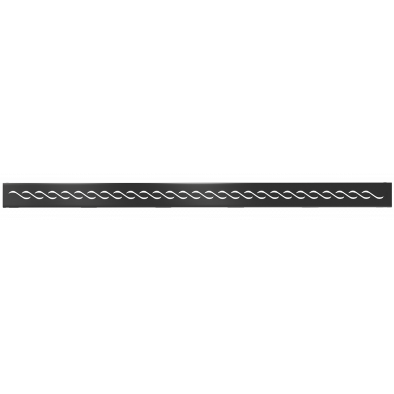 Mexen Flat M18 cache pour caniveau linéaire 80 cm, noir - 1723080