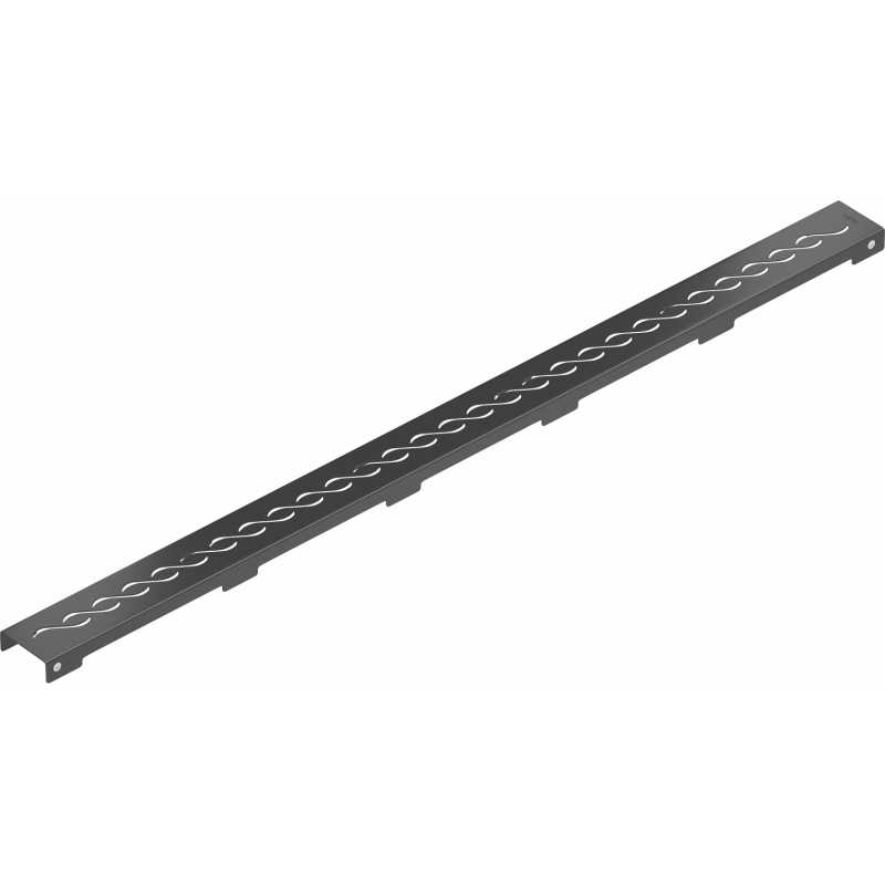 Mexen Flat M18 līnijveida noteces pārsegs 90 cm, melns - 1723090