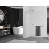 Mexen Kioto+ L zidni panel za tuš s policom Walk-in 120 x 200 cm, mat, krom - 800-120-123-01-30