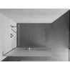 Mexen Kioto+ L Shower Wall with Walk-in Shelf 120 x 200 cm, Frosted, Chrome - 800-120-123-01-30