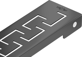 Mexen Flat M15 cover for linear drain 80 cm, black - 1724080