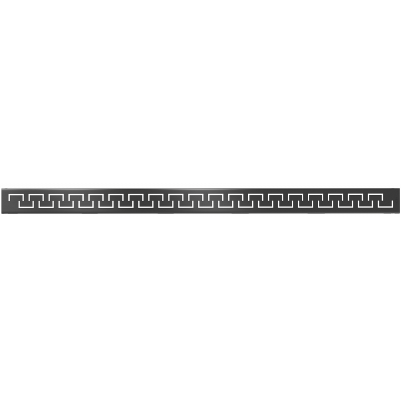 Mexen Flat M15 cobertura para ralo linear 80 cm, preto - 1724080