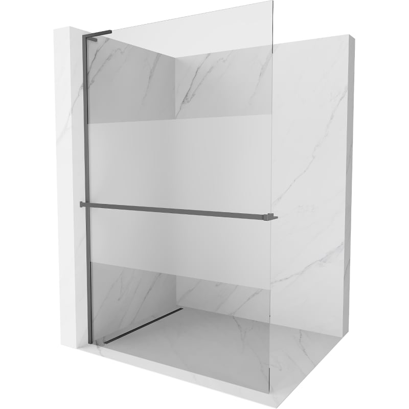 Mexen Kioto+ L dušinurk riiuliga Walk-in 70 x 200 cm, läbipaistev/külm, relak-metallist - 800-070-123-95-35