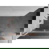 Mexen Kioto+ L Duschwand mit Ablage Walk-in 90 x 200 cm, transparent/matt, gebürstetes Kupfer - 800-090-123-65-35