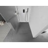 Mexen Kioto+ L Shower Screen with Shelf Walk-in 80 x 200 cm, Frosted, Gun Gray Brushed - 800-080-123-66-30