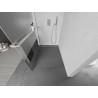 Mexen Kioto+ L duśisein koos riiuliga Walk-in 70 x 200 cm, läbipaistev/udu, harjatud nikkel - 800-070-123-97-35