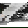 Mexen Kioto+ L Duschwand mit Ablage Walk-in 70 x 200 cm, transparent/matt, gebürstetes Nickel - 800-070-123-97-35