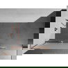 Mexen Kioto+ L Duschwand mit Walk-in-Regal 120 x 200 cm, matt, gebürstetes Kupfer - 800-120-123-65-30