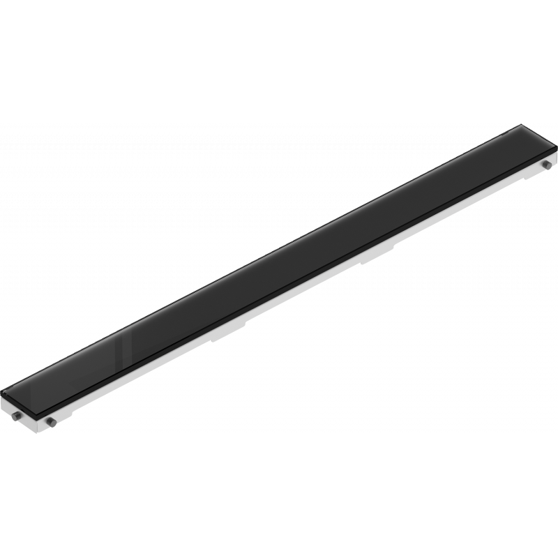 Mexen Flat MGB cubierta para desagüe lineal de 70 cm, vidrio negro - 1026070