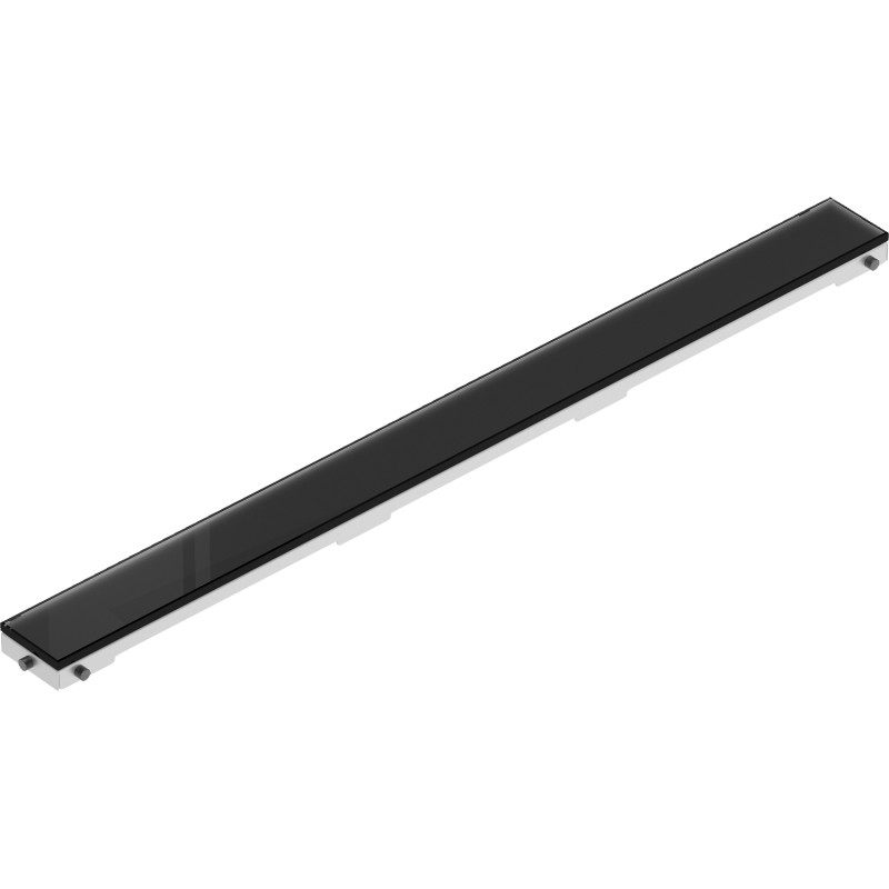 Mexen Flat MGB lineaarse äravoolu kate 70 cm, must klaas - 1026070