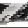 Mexen Kioto+ L douchewand met plank Walk-in 80 x 200 cm, transparant/mat, roze goud - 800-080-123-60-35