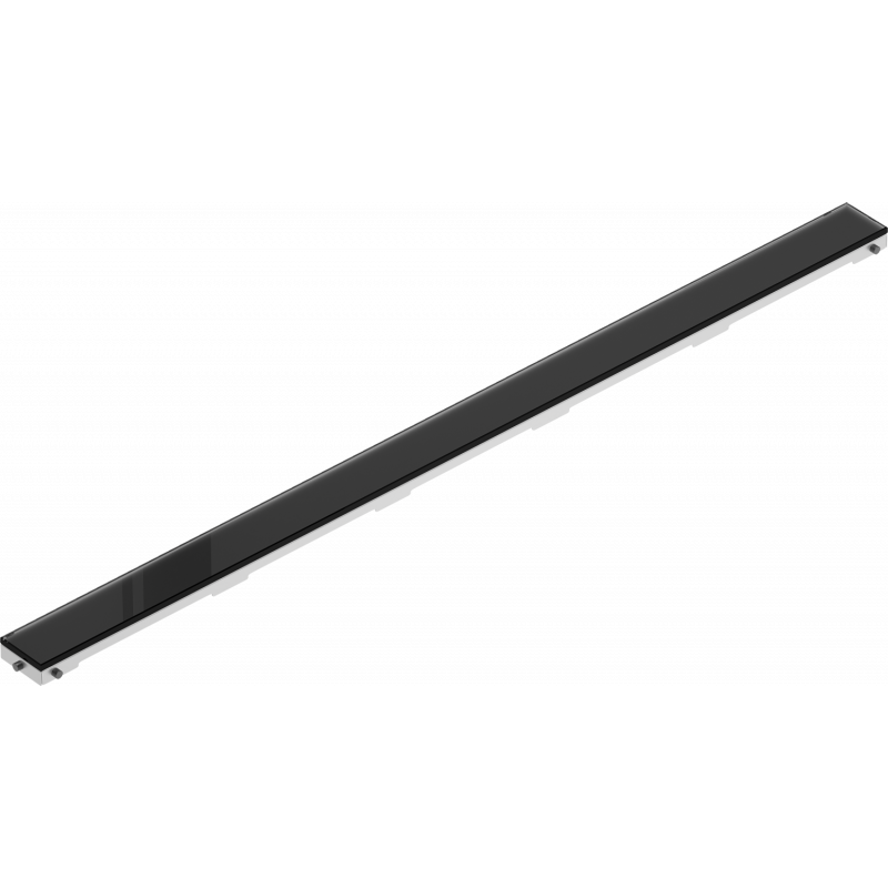 Mexen Flat MGB Piilopaneeli viemärin tyhjennykseen 80 cm, musta lasi - 1026080