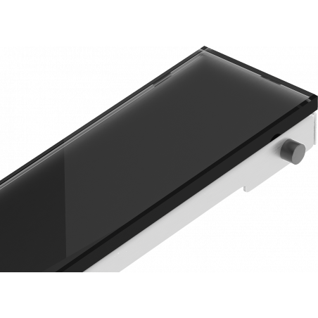 Mexen Flat MGB Abdeckung für Linienentwässerung 80 cm, Schwarzes Glas - 1026080
