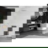 Mexen Kioto+ L douchewand met plank Walk-in 120 x 200 cm, ijs, geborsteld nikkel - 800-120-123-97-30