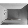 Mexen Kioto+ L Duschwand mit Ablage Walk-in 70 x 200 cm, Frost, Gebürsteter Nickel - 800-070-123-97-30