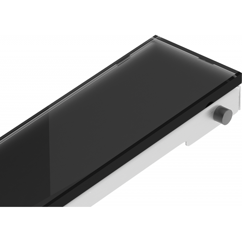 Mexen Flat MGB Abdeckung für Linienablauf 100 cm, schwarzes Glas - 1026100