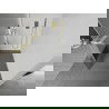 Mexen Kioto+ L Duschwand mit Regal Walk-in 100 x 200 cm, transparent/satiniert, gold gebürstet - 800-100-123-55-35