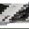 Mexen Kioto+ L douchewand met plank Walk-in 90 x 200 cm, ijs, roze goud - 800-090-123-60-30