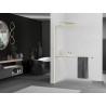 Mexen Kioto+ L dušisein koos Walk-in riiuliga 90 x 200 cm, härmatis, kuldne - 800-090-123-50-30