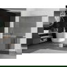 Mexen Kioto+ L Duschwand mit Ablage Walk-in 70 x 200 cm, graphit, weiß - 800-070-123-20-40