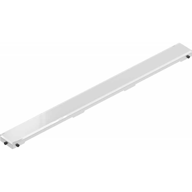 Mexen Flat MGW maskownica do odpływu liniowego 70 cm, białe szkło - 1027070