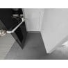 Mexen Kioto+ L Duschwand mit Regalfach Walk-in 110 x 200 cm, graphit, weiß - 800-110-123-20-40