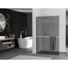 Mexen Kioto+ L dušisein riiuliga Walk-in 120 x 200 cm, grafiit, valge - 800-120-123-20-40