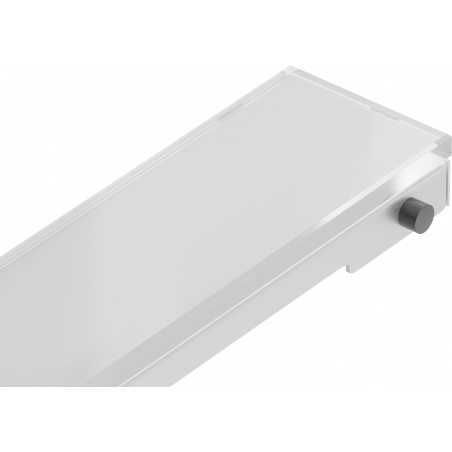 Mexen Flat Mascherina per scarico lineare MGW 70 cm, vetro bianco - 1027070